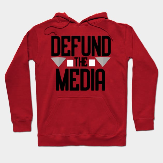 DEFUND THE MEDIA Hoodie by Bazzar Designs